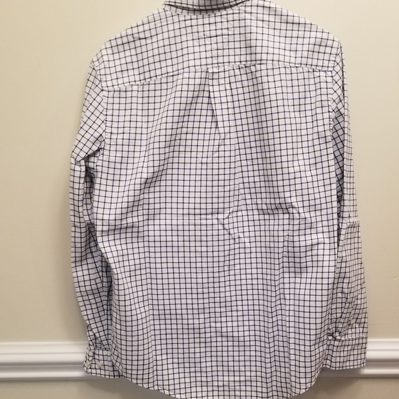 Tommy Hilfiger, Blue and White Check Button Down, Size Medium - Picture 4 of 4